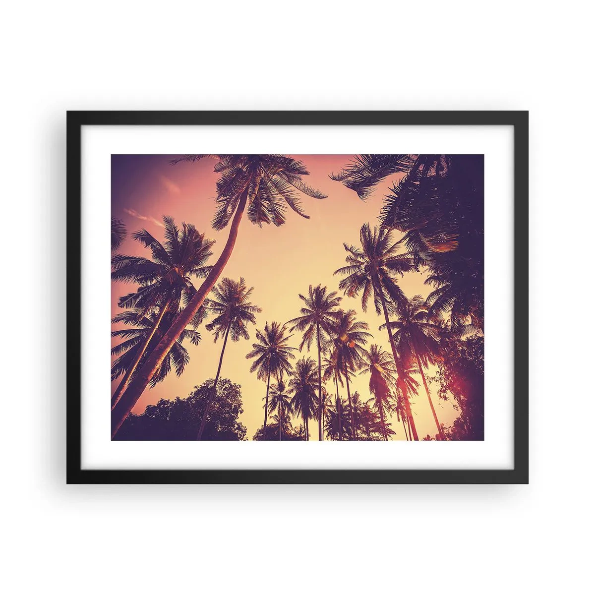 Poster în ramă neagră - Variație tropicală - 50x40 cm