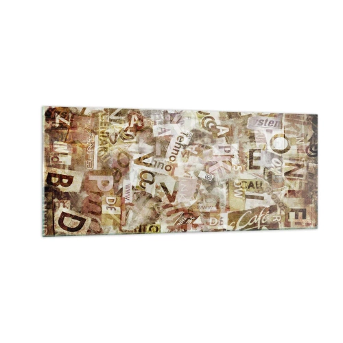 Tablou pe sticlă - Îi unesc pe cei care stau la taclale - 100x40 cm