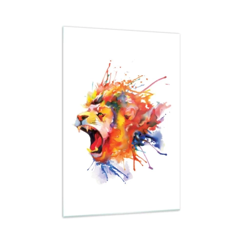 Tablou pe sticlă - Explodează de furie  - 70x100 cm