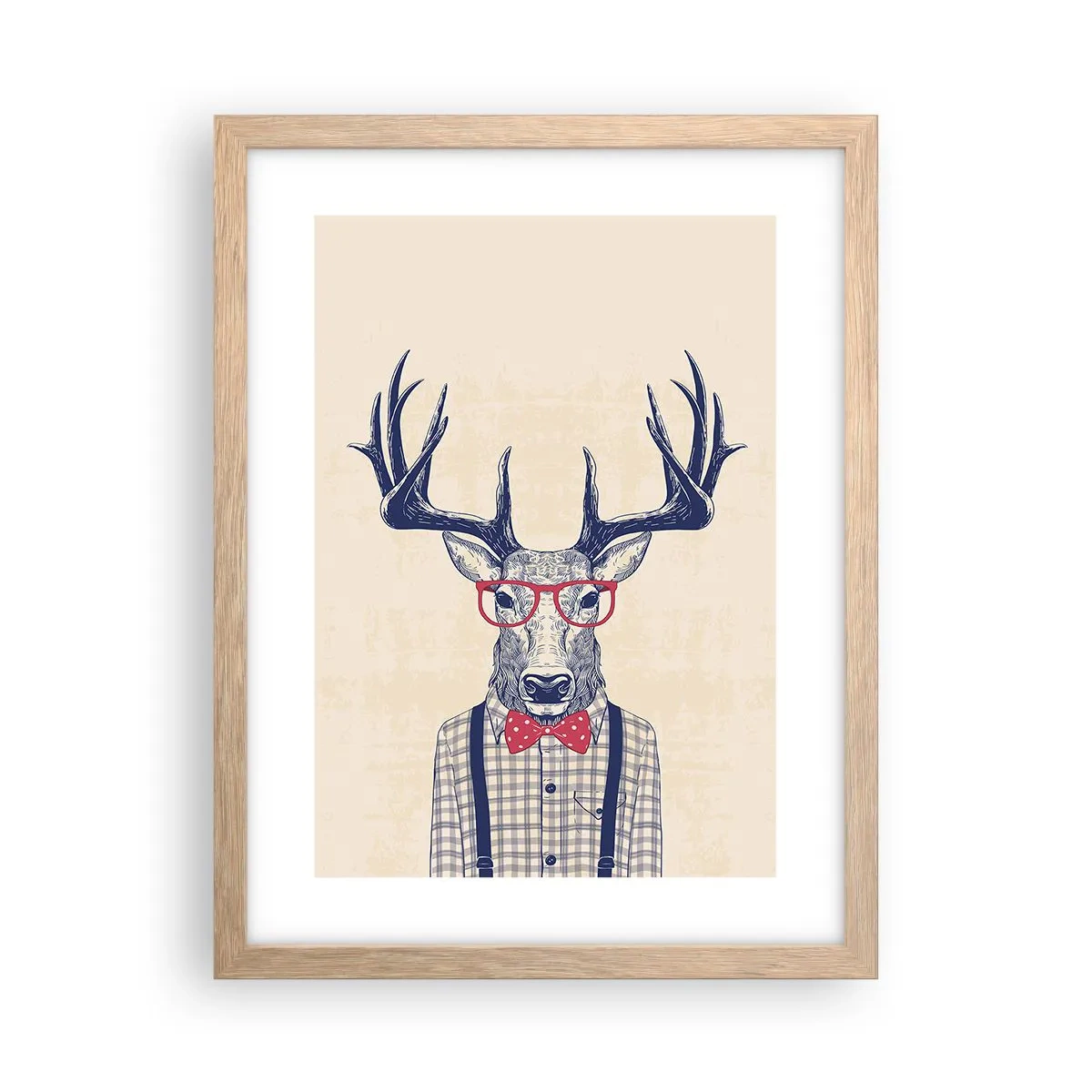 Poster în ramă de stejar deschis - O extravaganță jucăușă - 30x40 cm