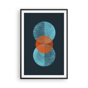 Poster în ramă neagră - Compoziție simetrică - 61x91 cm