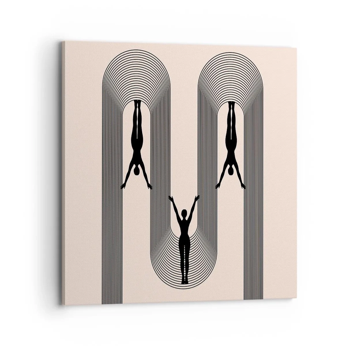 Tablou pe pânză - Cu susul în jos - 70x70 cm