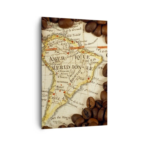 Tablou pe pânză - De unde provine cea mai bună cafea? - 80x120 cm