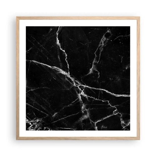 Poster în ramă de stejar deschis - Viața secretă a unei pietre - 60x60 cm