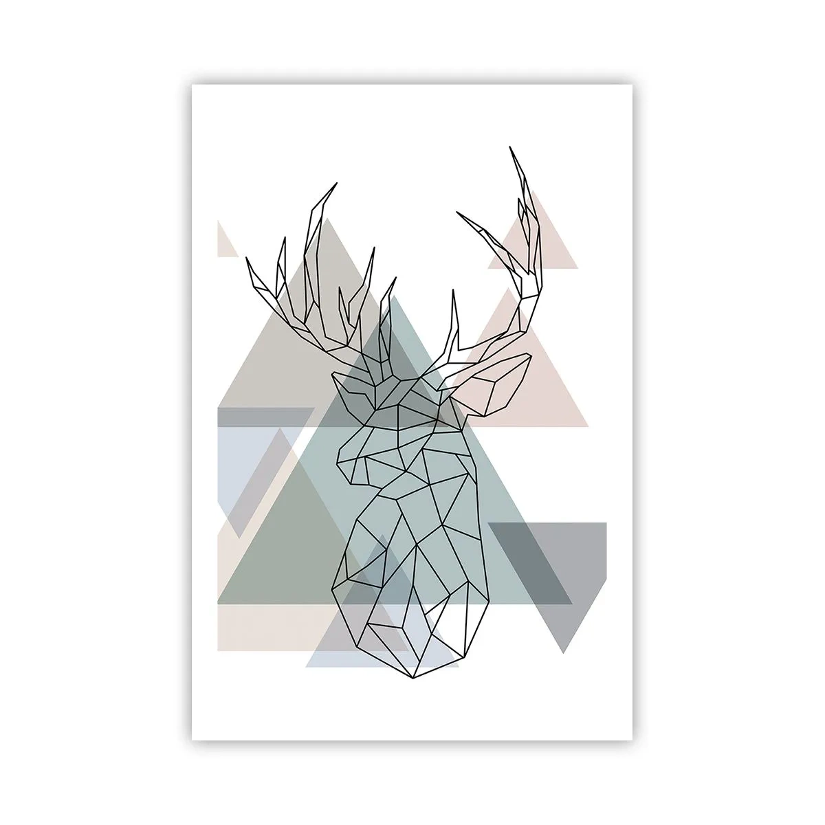 Poster - Într-o pădure geometrică - 61x91 cm