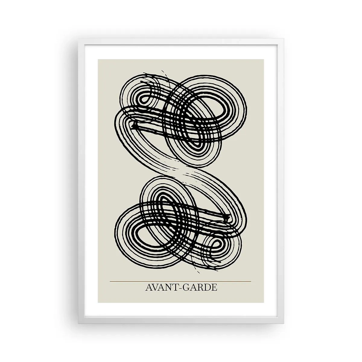 Poster în ramă albă - A apărut spontan - 50x70 cm