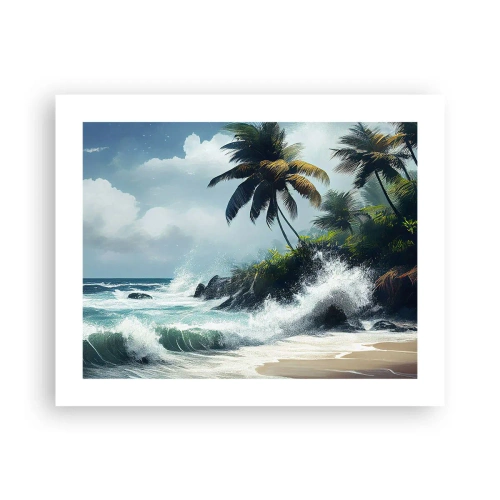 Poster - Pe un țărm tropical - 50x40 cm