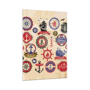 Tablou pe sticlă - Frăția navigării - 50x70 cm