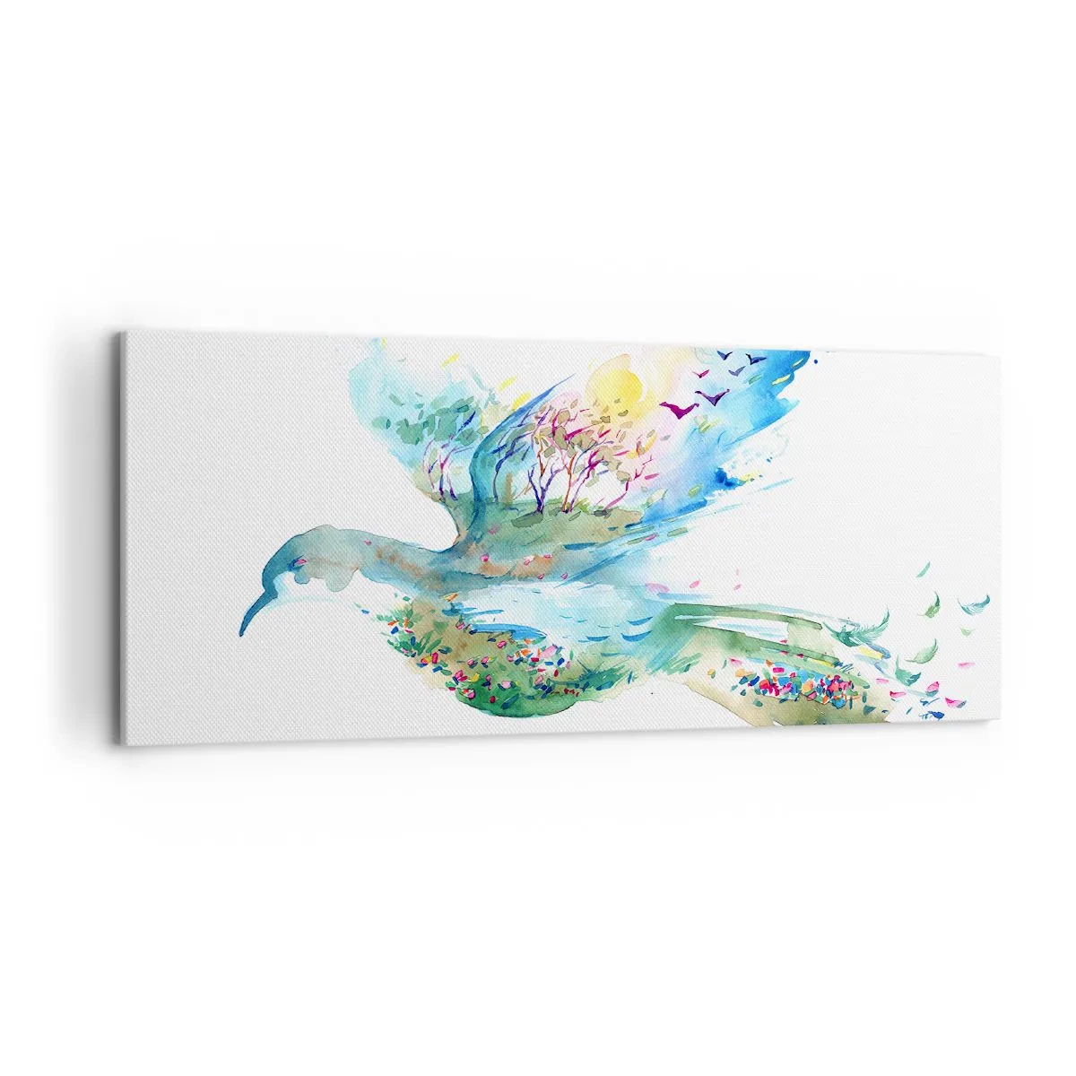 Tablou pe pânză - Pe aripile naturii - 120x50 cm