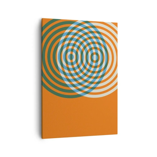 Tablou pe pânză - Variație circulară abstractă - 50x70 cm