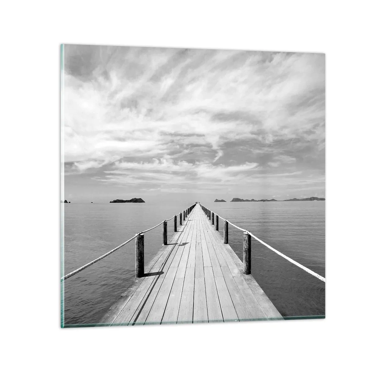 Tablou pe sticlă - Ce zici de o călătorie... - 30x30 cm