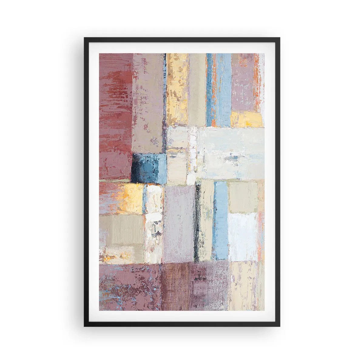 Poster în ramă neagră - Liniștea geometriei - 61x91 cm