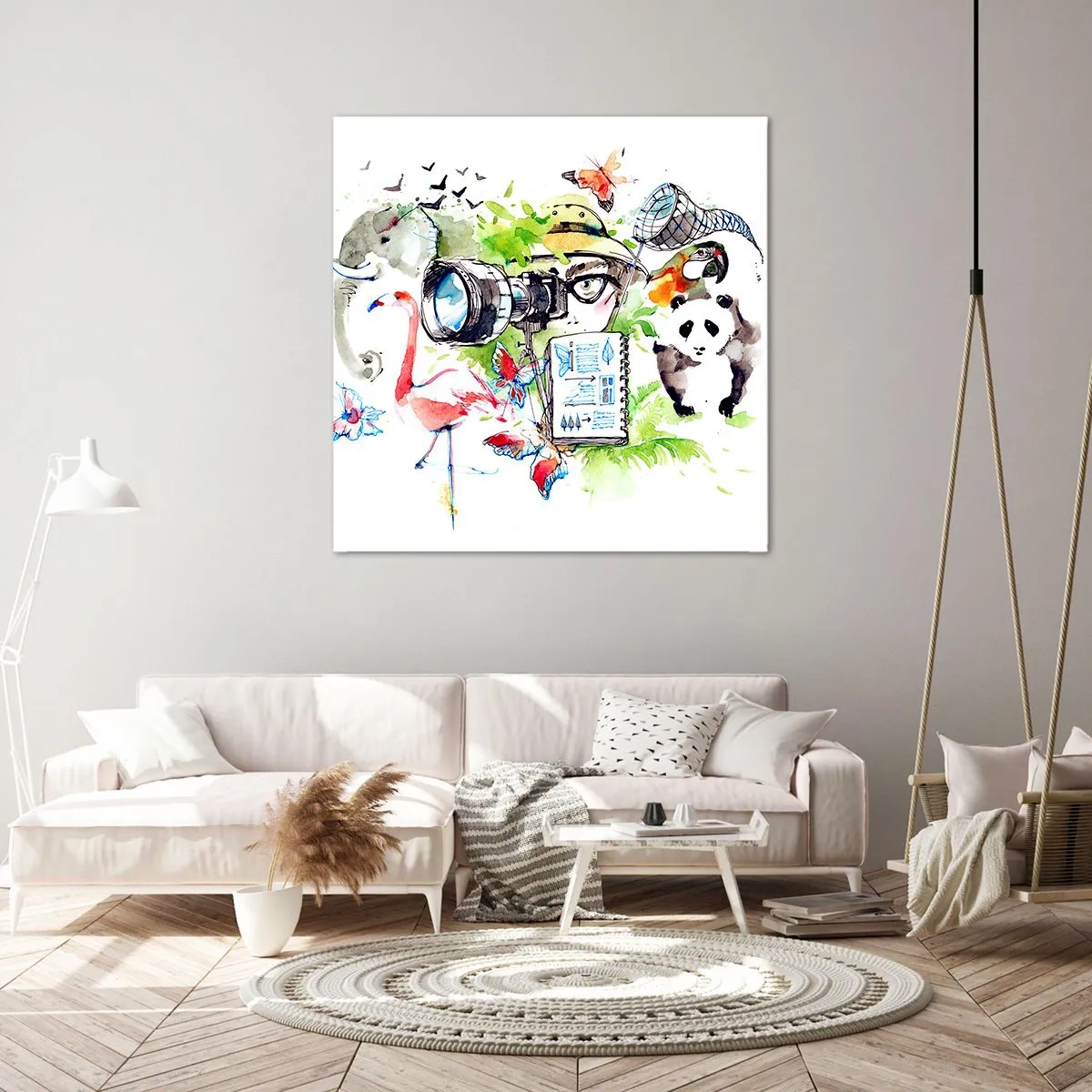 Tablou pe pânză - Prin obiectivul unui călător - 50x50 cm