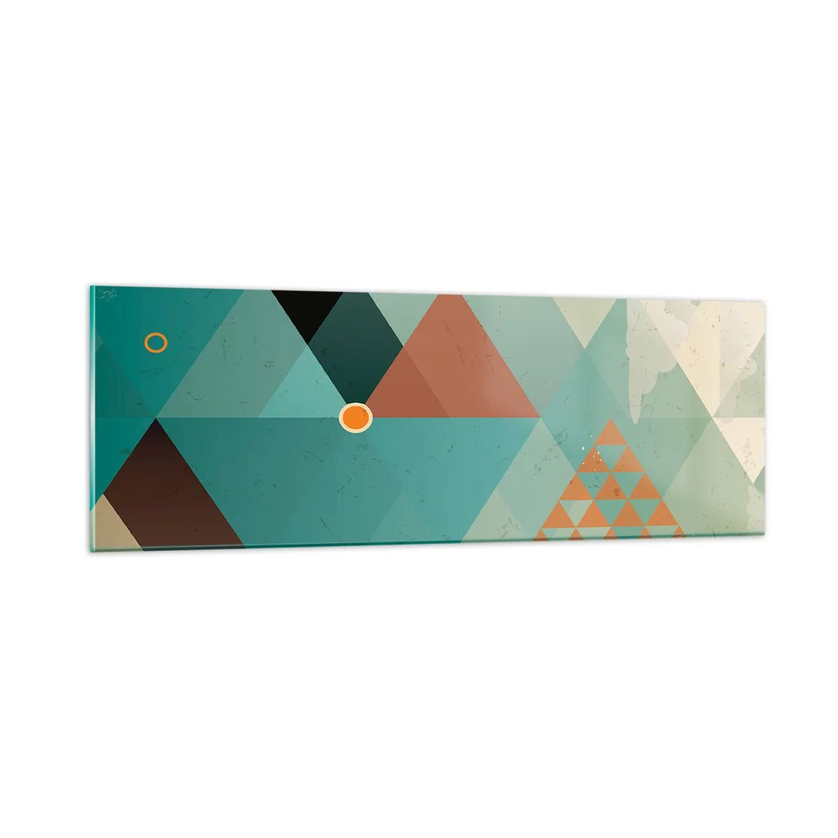 Tablou pe sticlă - Unitatea multiplicității, multiplicitatea unității - 90x30 cm