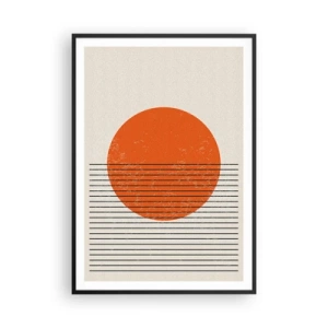 Poster în ramă neagră - Întotdeauna soarele - 70x100 cm