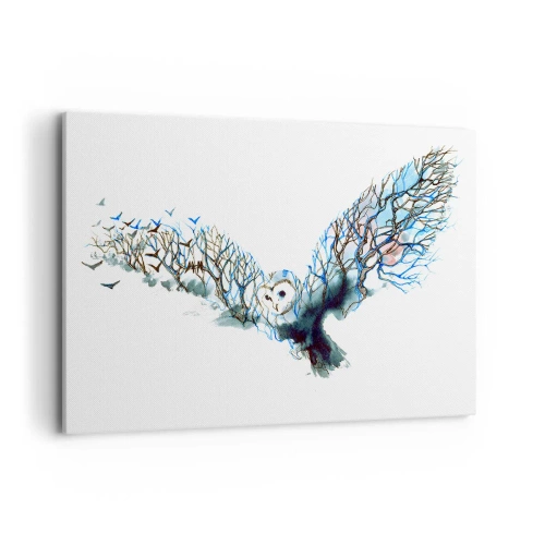 Tablou pe pânză - Pe aripile pădurii - 100x70 cm