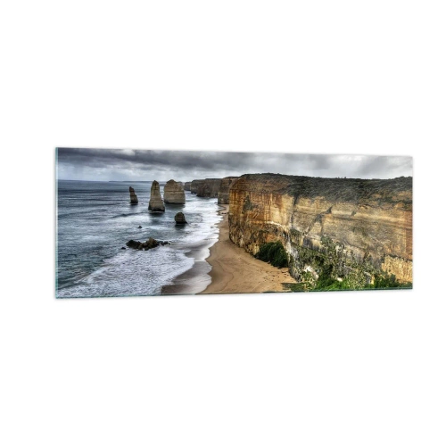 Tablou pe sticlă - Frumusețe brută - 140x50 cm