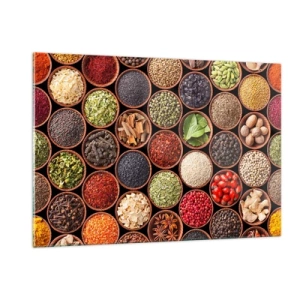 Tablou pe sticlă - Toate gusturile lumii - 120x80 cm