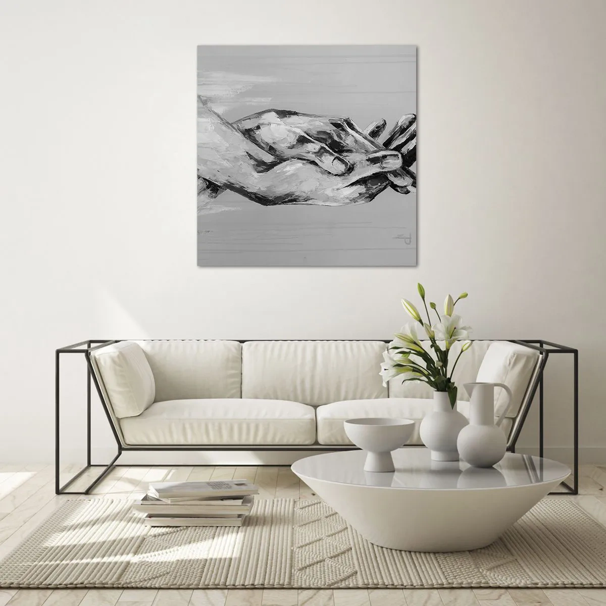 Tablou pe sticlă - Începutul... - 60x60 cm