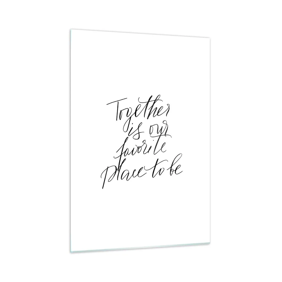 Tablou pe sticlă - O simți și tu? - 50x70 cm