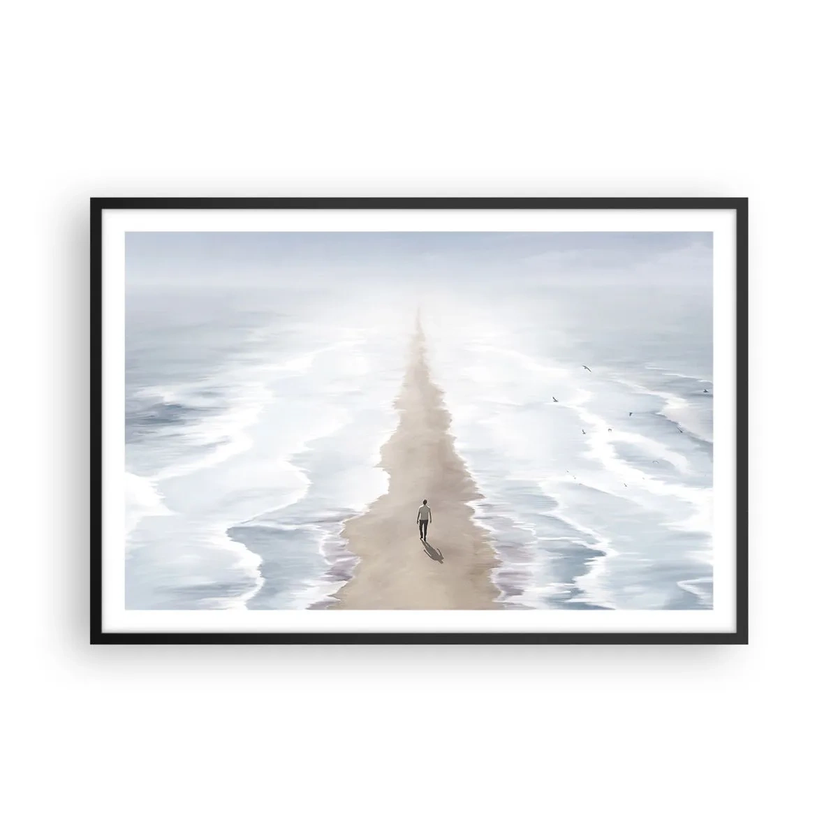 Poster în ramă neagră - Un viitor luminos - 91x61 cm