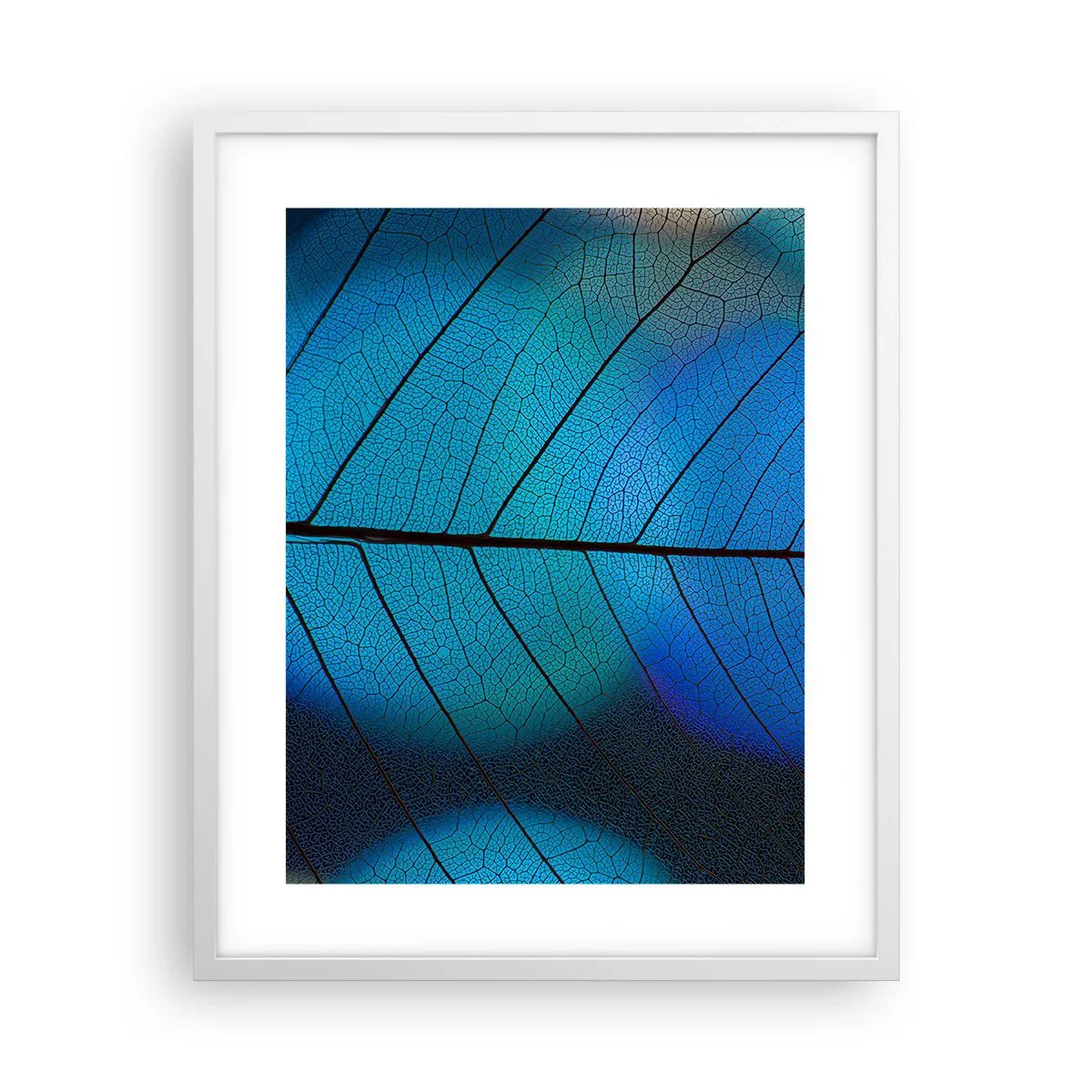 Poster în ramă albă - Construcție de finețe - 40x50 cm