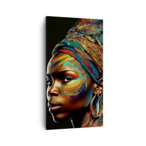 Tablou pe pânză - Regina africană - 45x80 cm