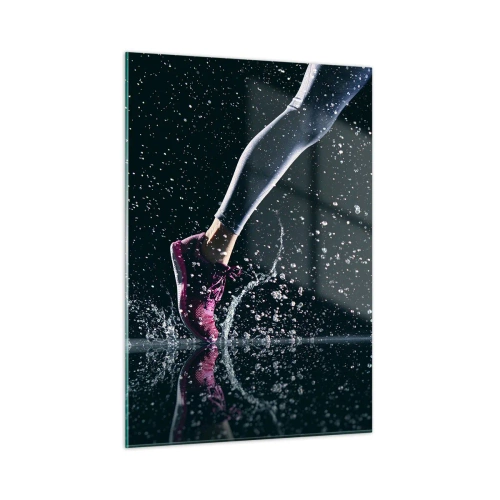 Tablou pe sticlă - Cât de mult puteți - 50x70 cm