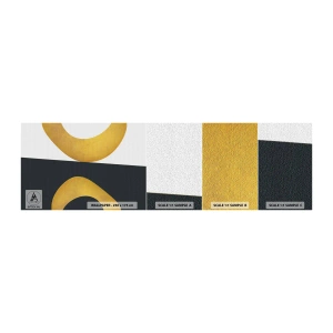 Mostră de Tapet Standard Eco - În primul rând: aurul - Abstracția, Forme, Rotile - 100x30 cm