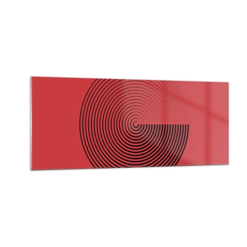 Tablou pe sticlă - Mișcare circulară - 100x40 cm