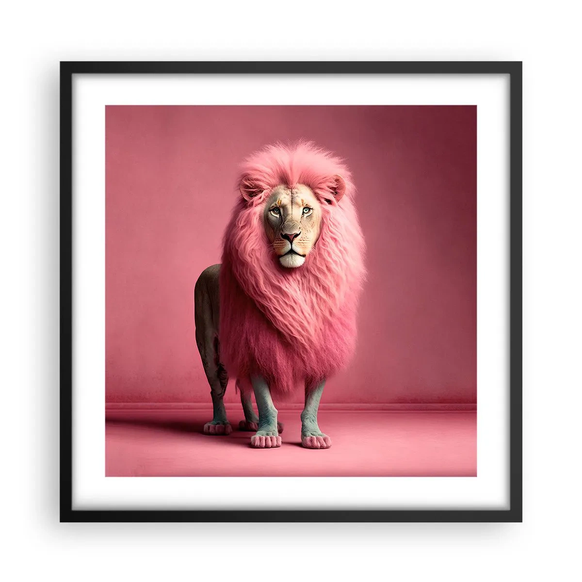 Poster în ramă neagră - Și nu-ți mai este frică - 50x50 cm