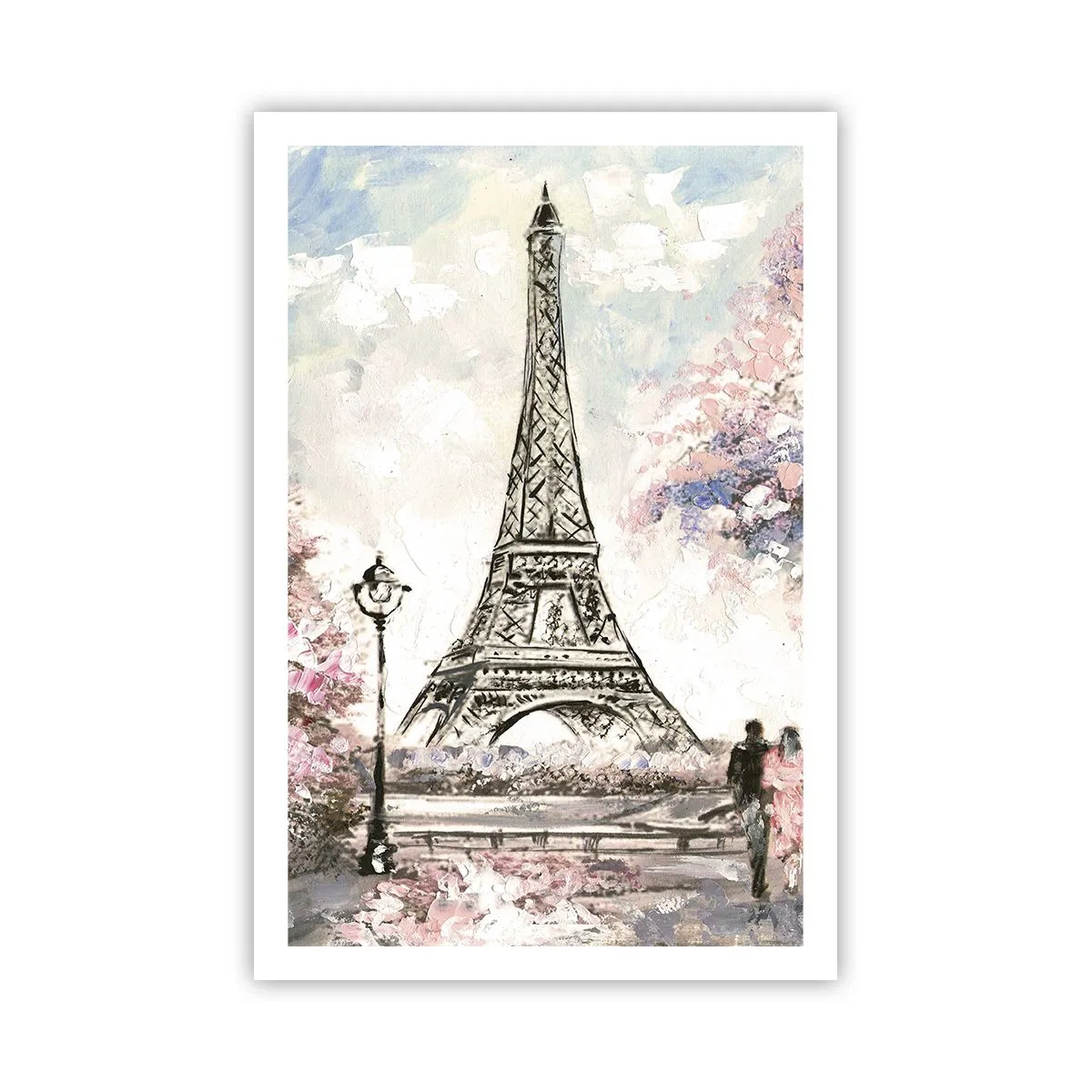 Poster - Plimbare în aprilie la Paris - 61x91 cm