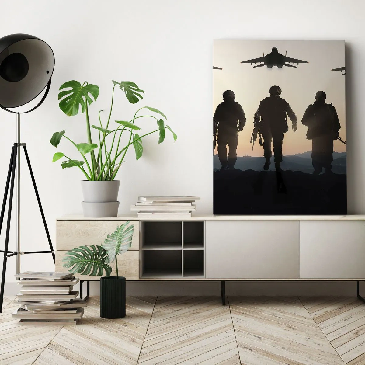 Tablou pe pânză - Bun venit în lumea mea - 55x100 cm