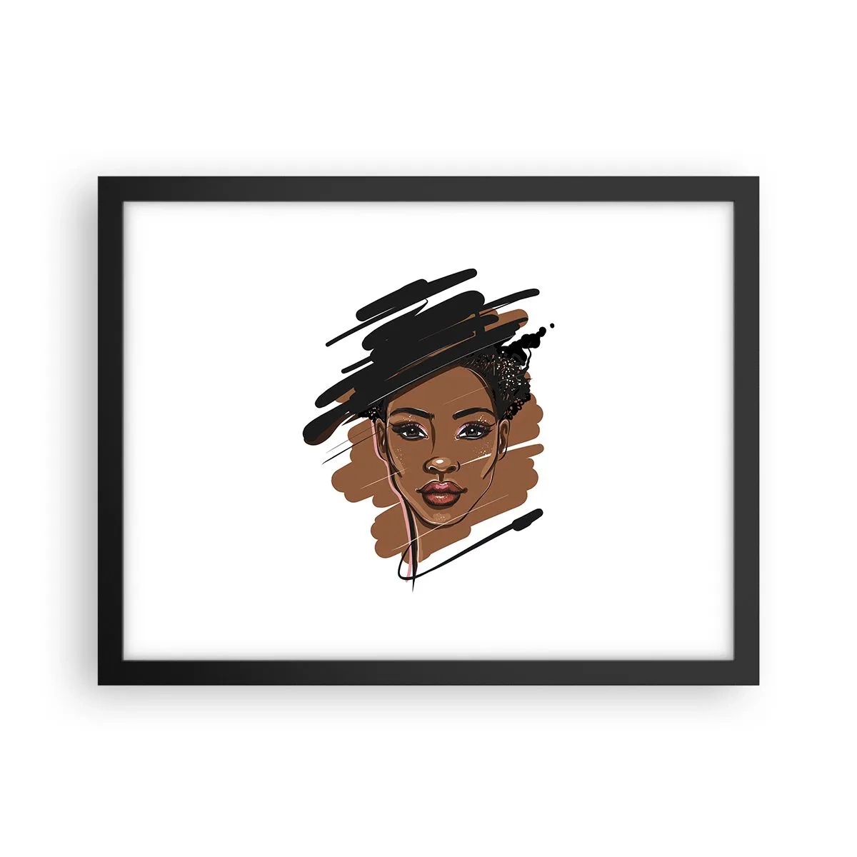 Poster în ramă neagră - Dulce ca ciocolata - 40x30 cm