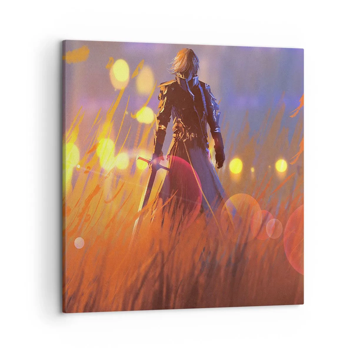 Tablou pe pânză - Cavalerul greșit - 50x50 cm