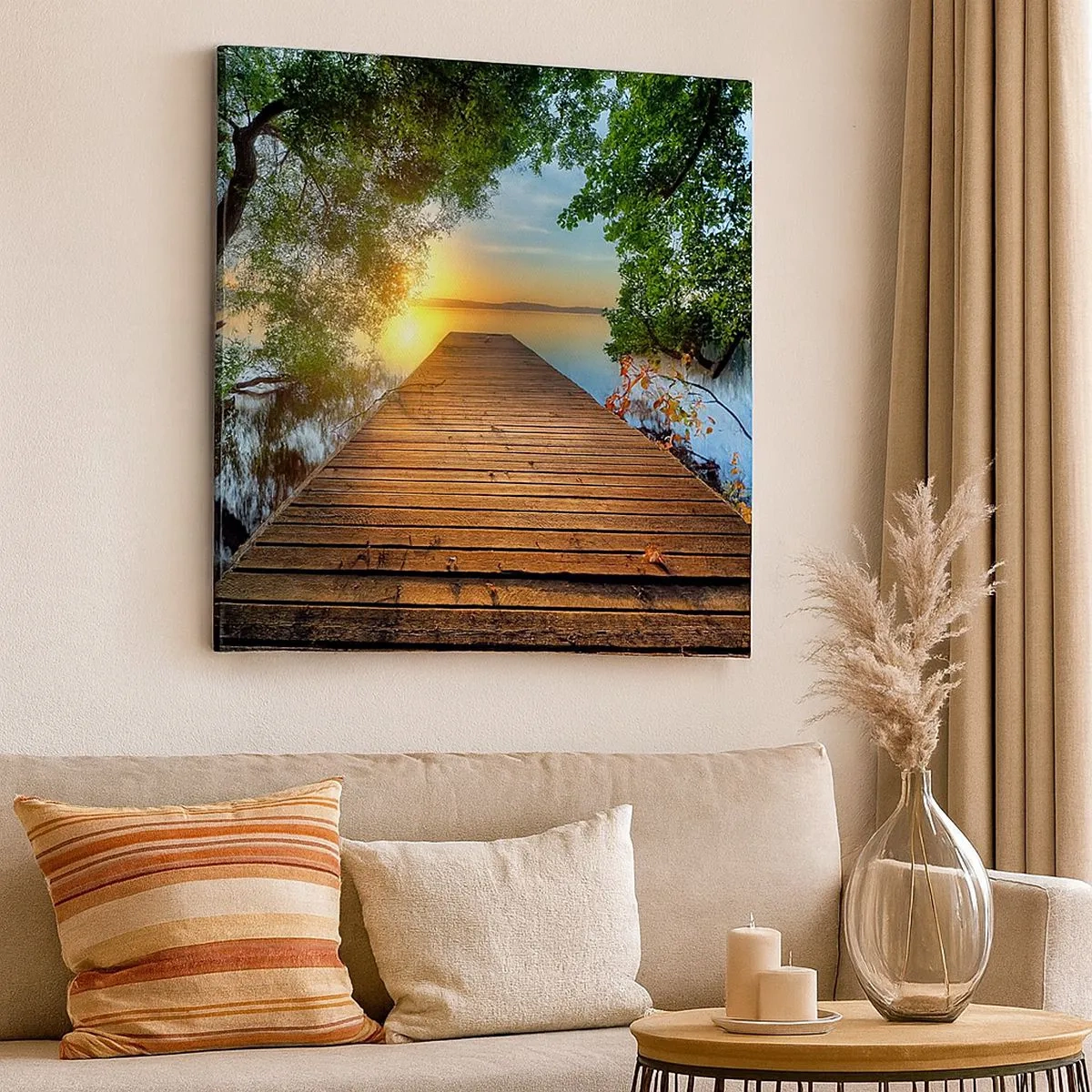 Tablou pe pânză - Nu te grăbi, stai jos - 30x30 cm