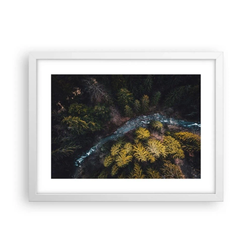 Poster în ramă albă - Rapid și mai rapid - 40x30 cm
