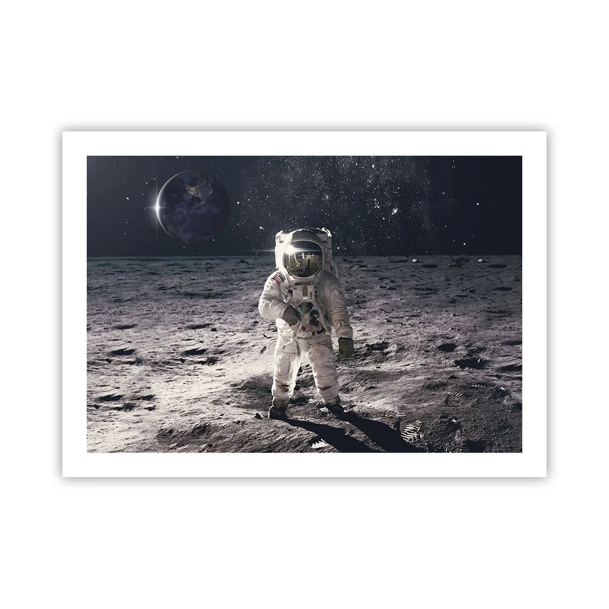 Poster - Salutări de pe Lună - 70x50 cm