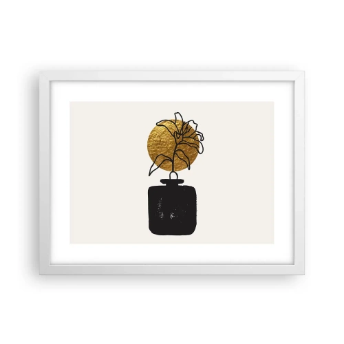 Poster în ramă albă - Cât cântărește aurul? - 40x30 cm