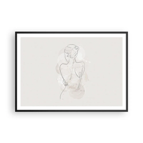 Poster în ramă neagră - Ca un instrument sensibil - 100x70 cm
