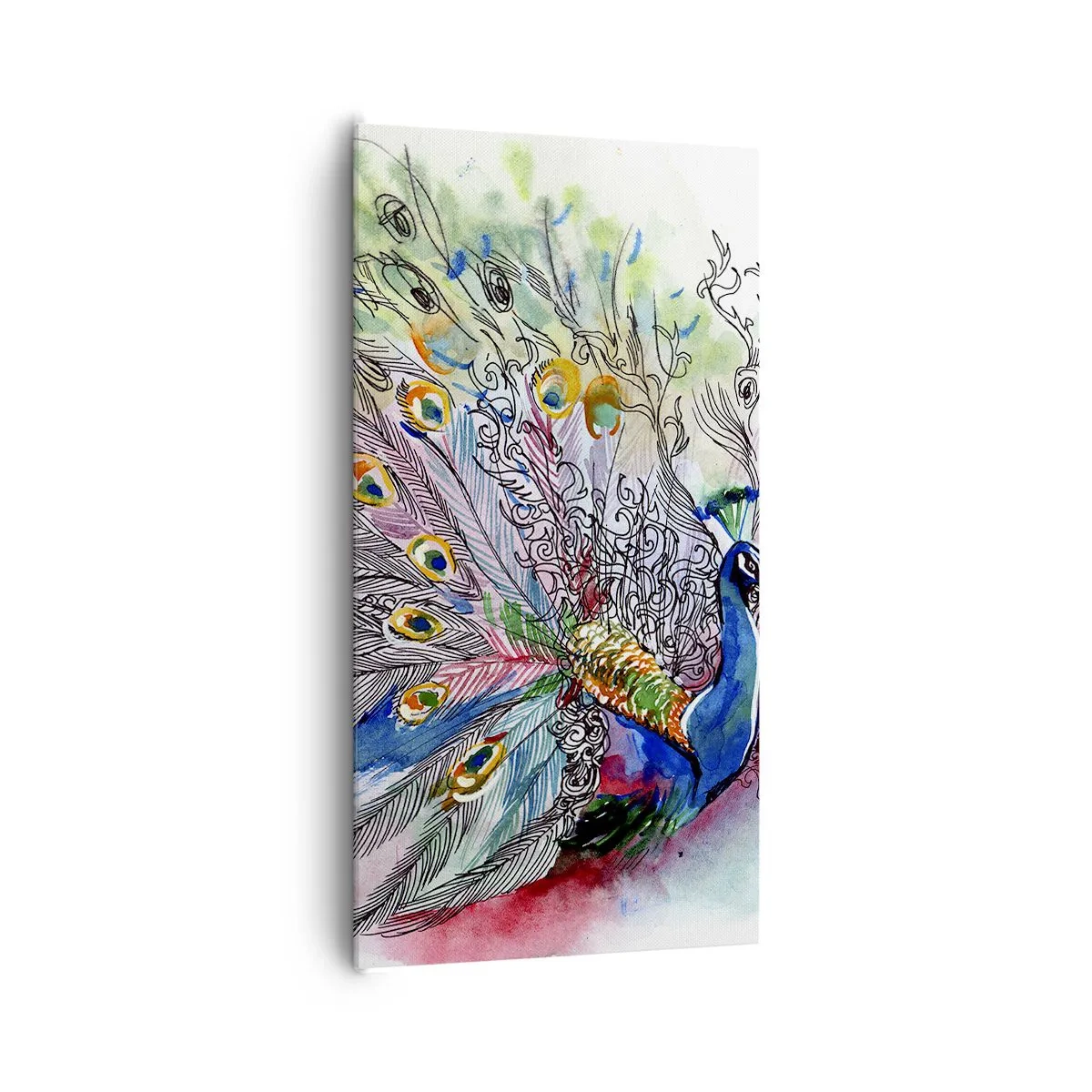 Tablou pe pânză - Cu mândrie împotriva griului  - 65x120 cm