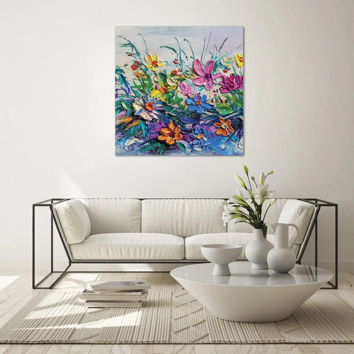 Tablou pe sticlă - Nu este deloc o natură moartă - 50x50 cm