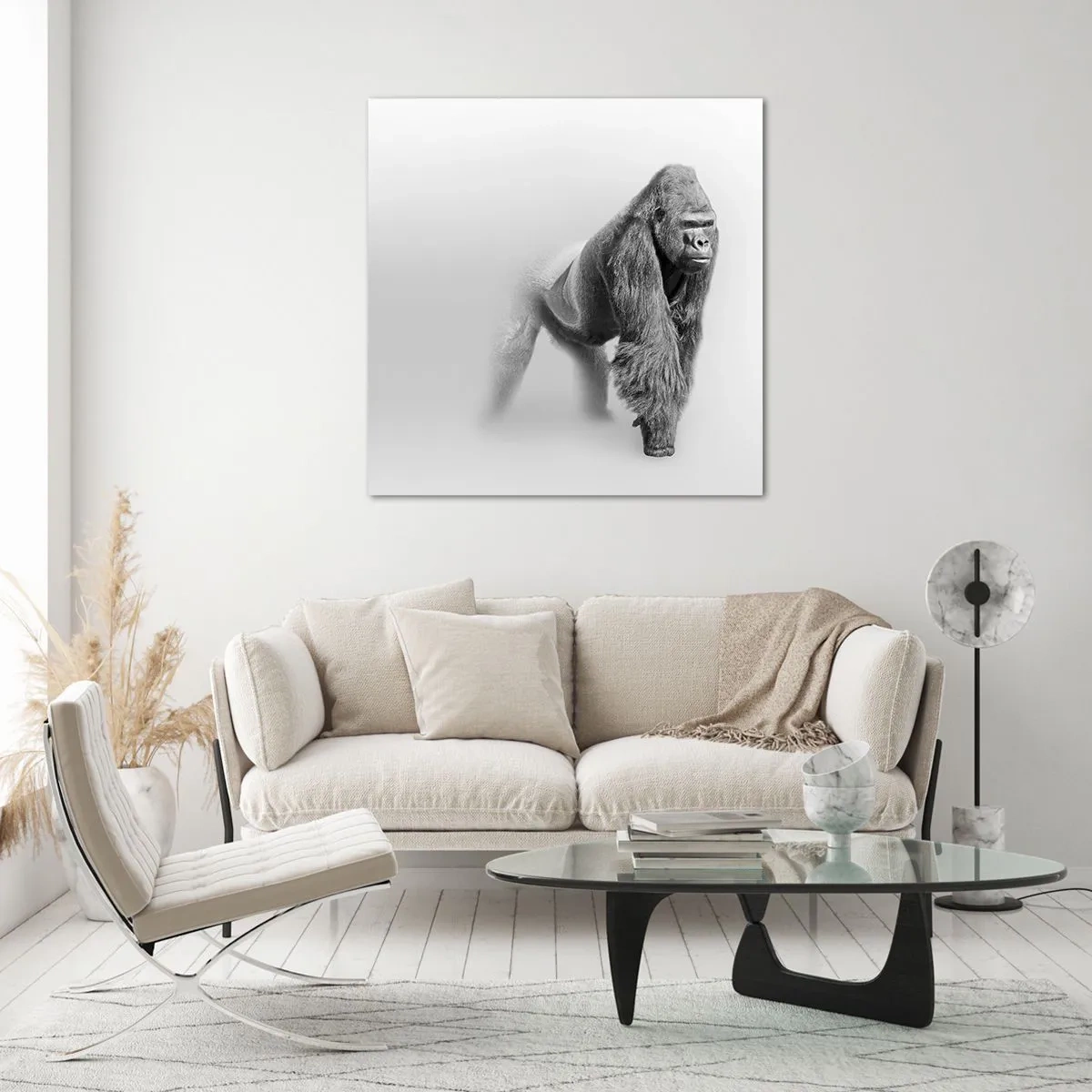 Tablou pe sticlă - Încrezător în puterea lui - 70x70 cm