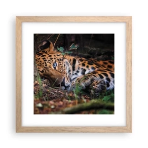 Poster în ramă de stejar deschis - Să ai încredere în mine - 30x30 cm