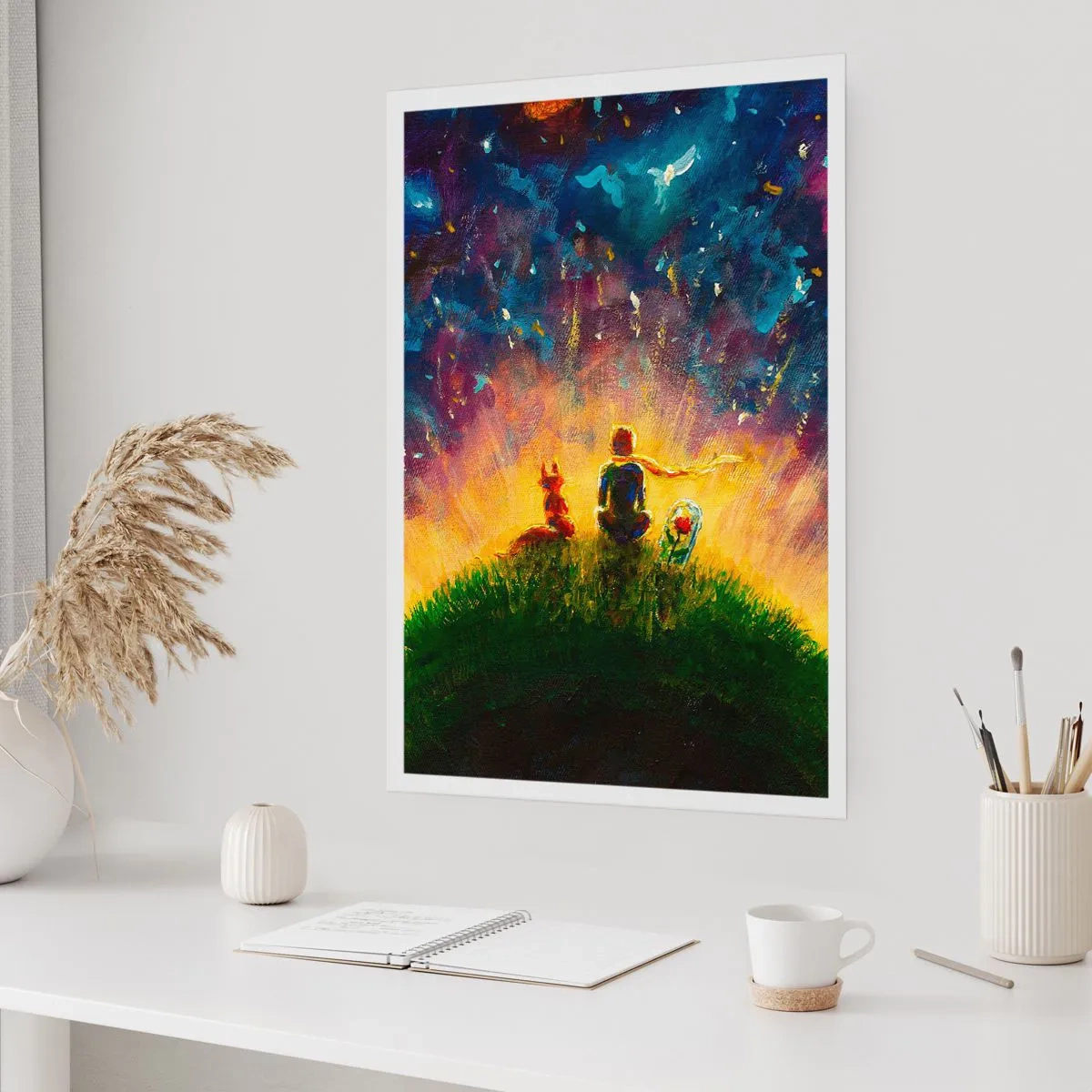 Poster - Dragoste și prietenie - întreaga lume - 40x50 cm
