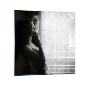 Tablou pe sticlă - Un moment senzual - 70x70 cm