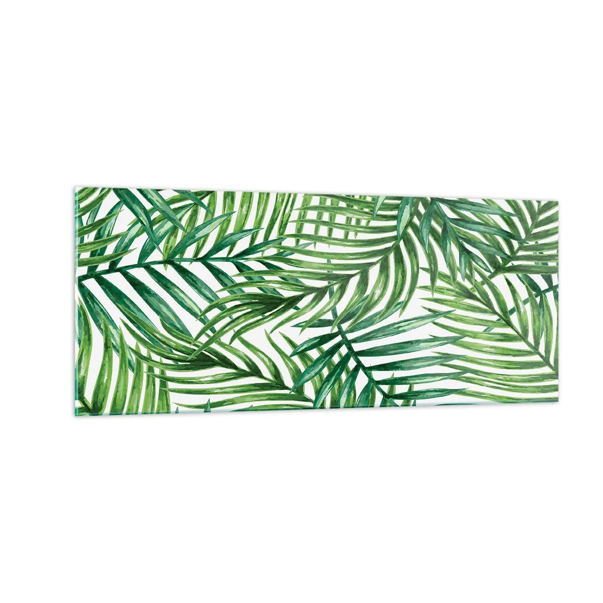 Tablou pe sticlă - Sub bolta verde - 100x40 cm