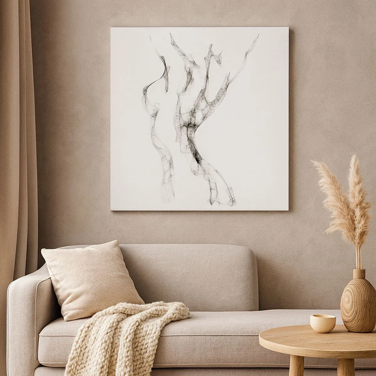 Tablou pe pânză - Frumoasa și puternică - 30x30 cm