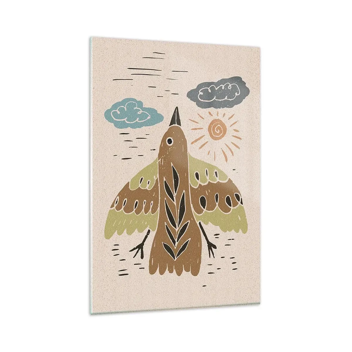 Tablou pe sticlă - Zbor vesel - 80x120 cm