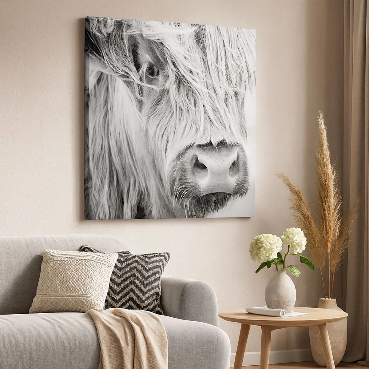 Tablou pe pânză - Sălbăticie scoțiană - 30x30 cm